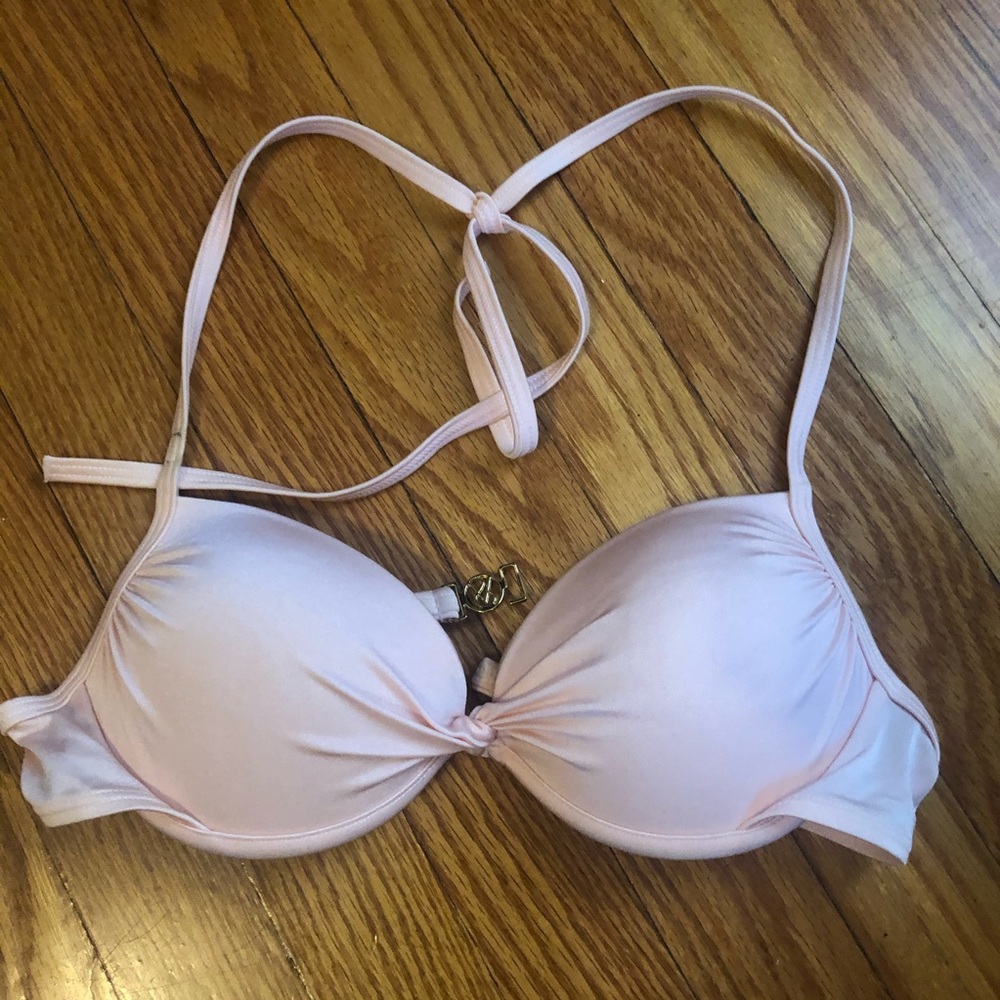 VS light pink halter bathing suit top